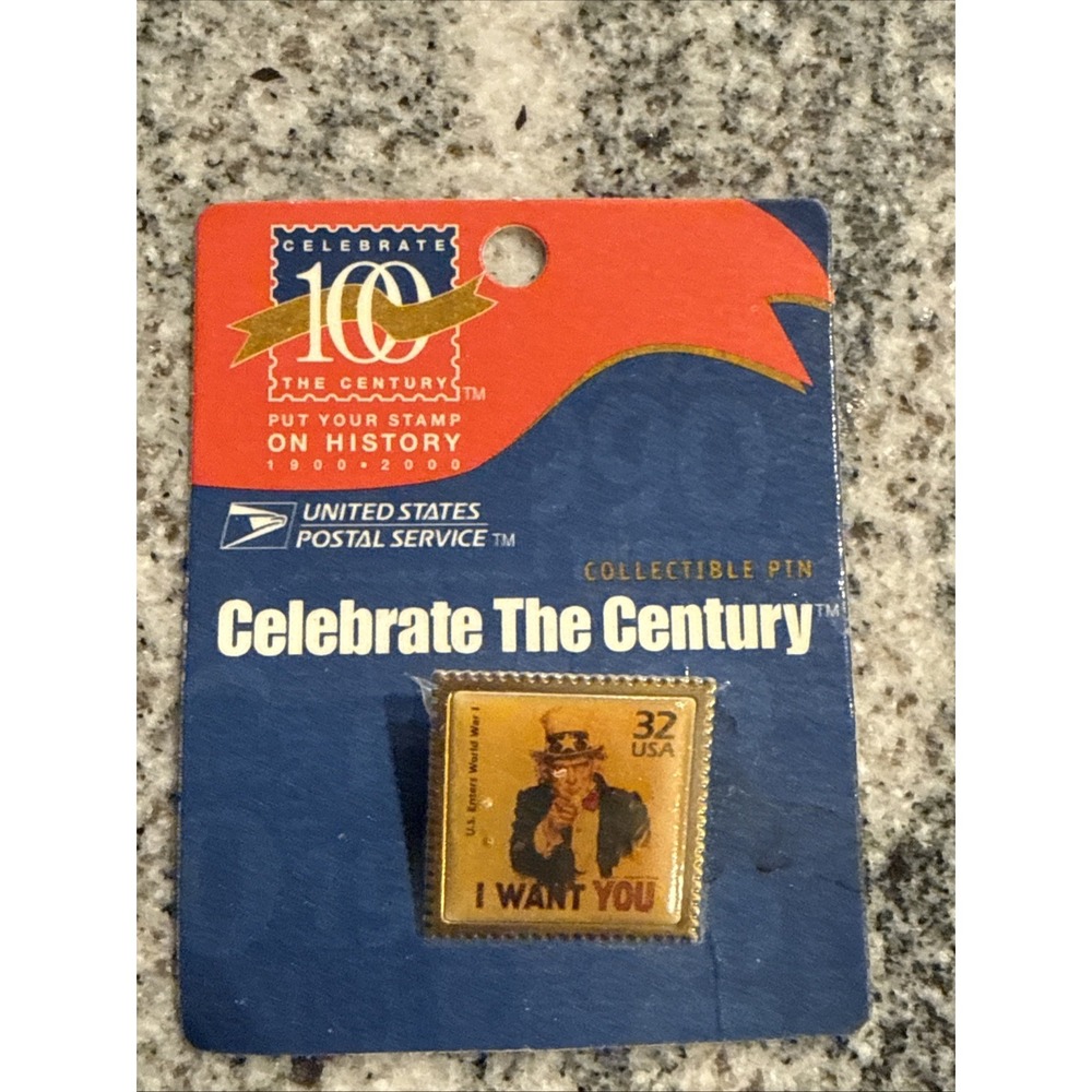 USPS Celebrate The Century Collectible I Want You  WWI Pin 1998